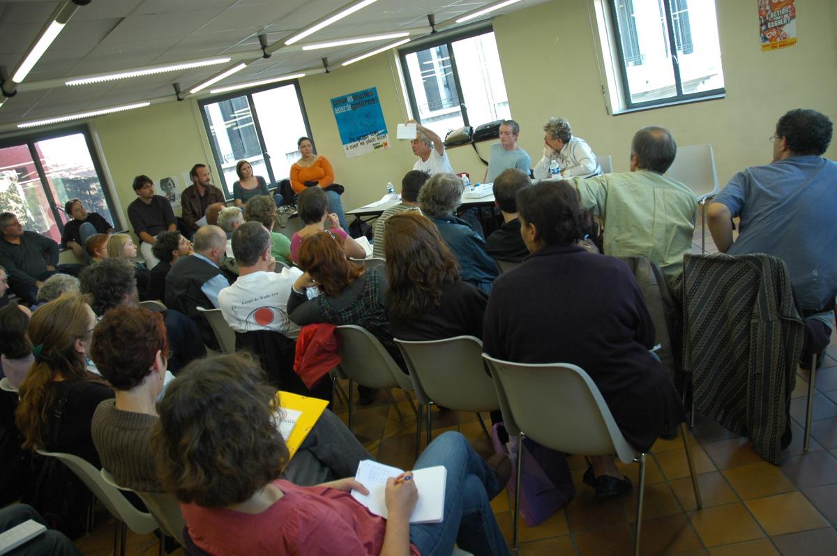 Rencontre nationale de salarié-e-s et de privé-e-s d'emploi du privé et du public Bourse St Denis 27et 28Sept2008