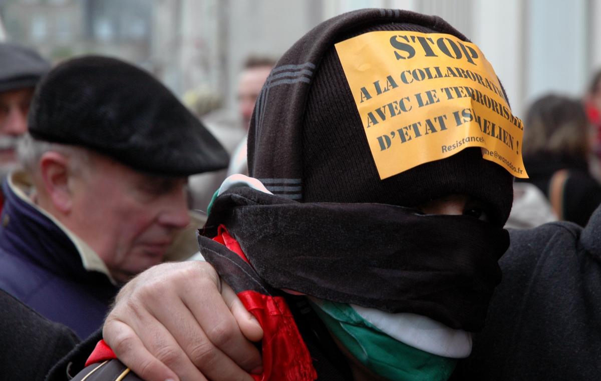 Manifestation contre le massacre de la population de Gaza