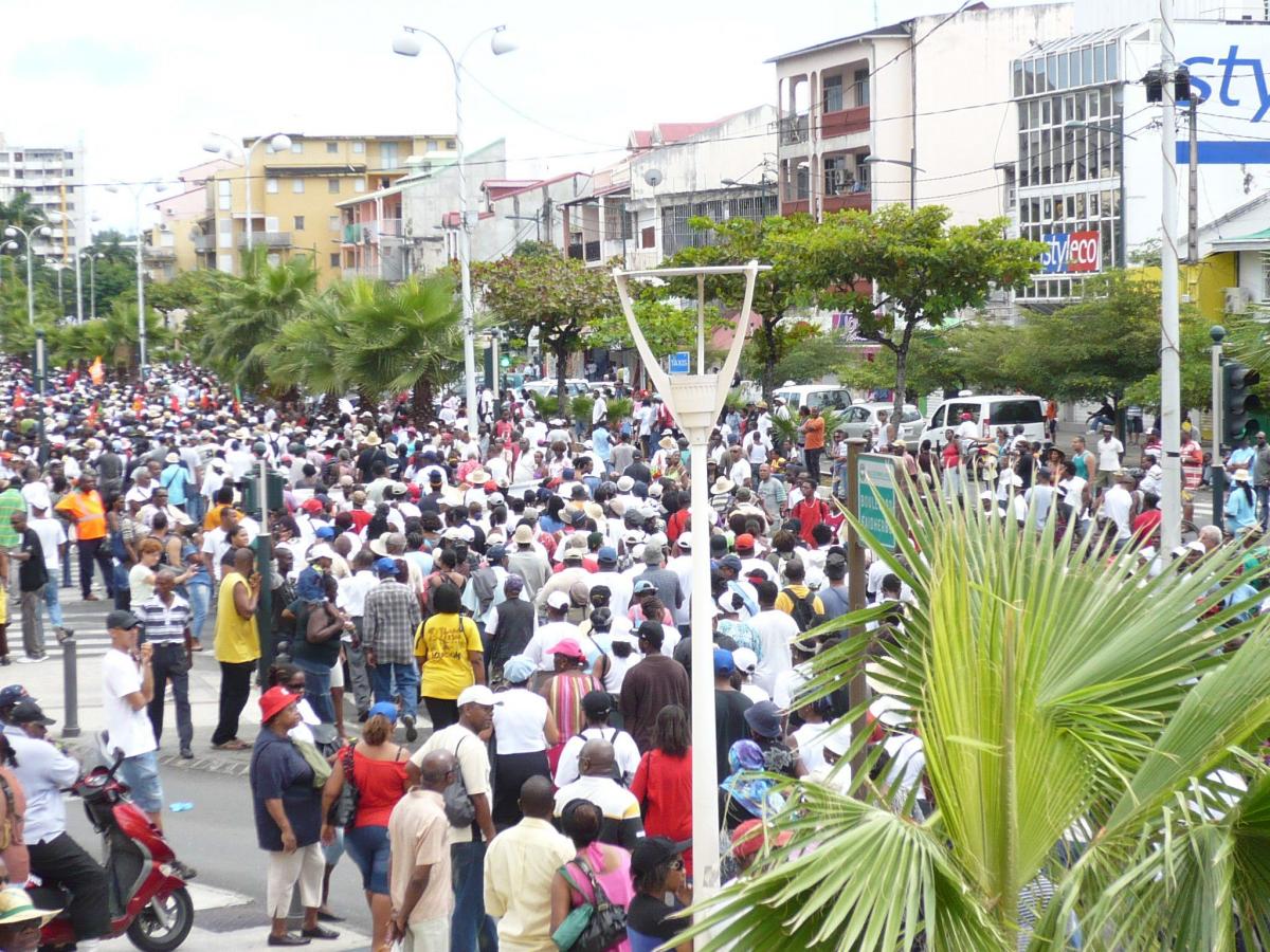 Manigestation en Guadeloupe 30 janvier 2009