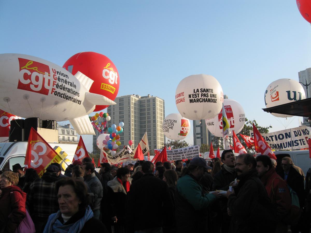 Manifestation en faveur des services publics