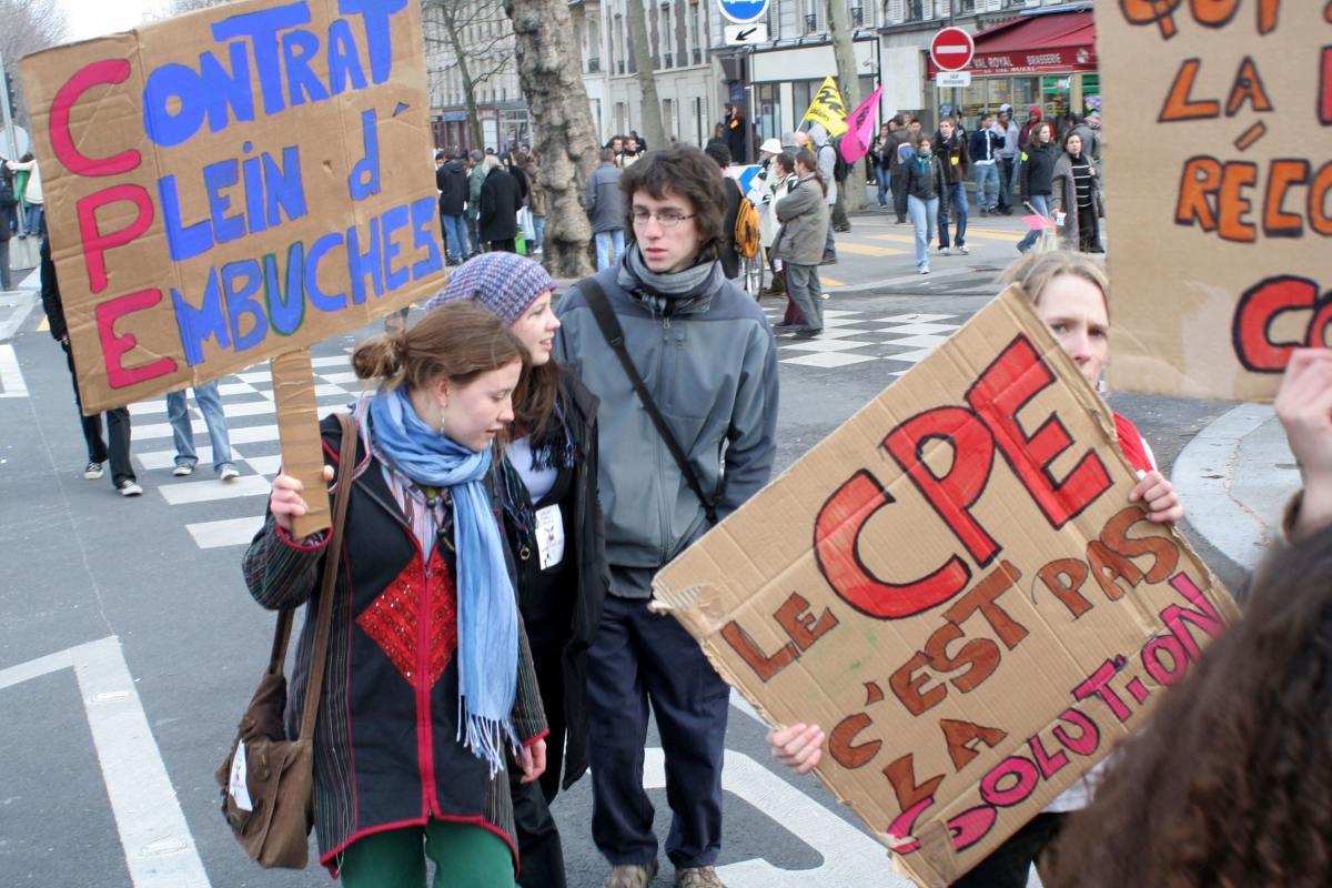 Manif jeunes anti CPE 16 mars 2006