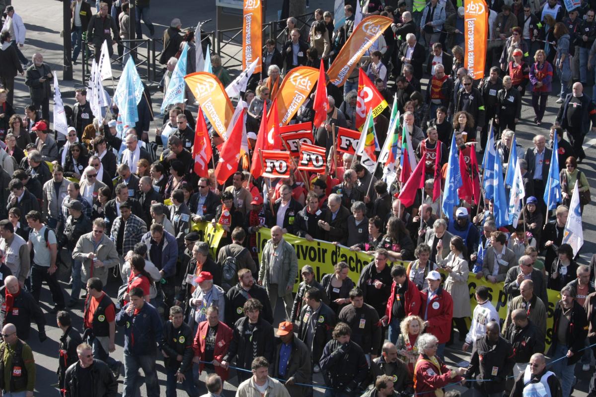 carré de tête de la manifestation