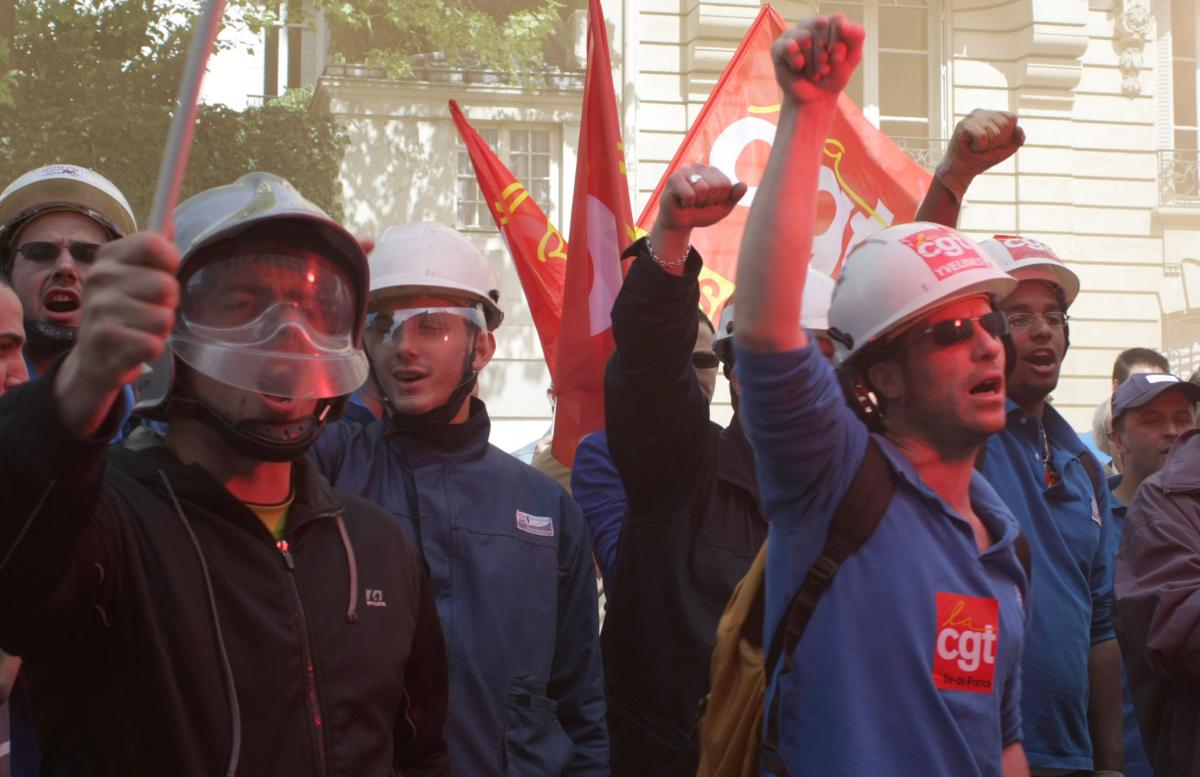 les gaziers et électiciens en grève