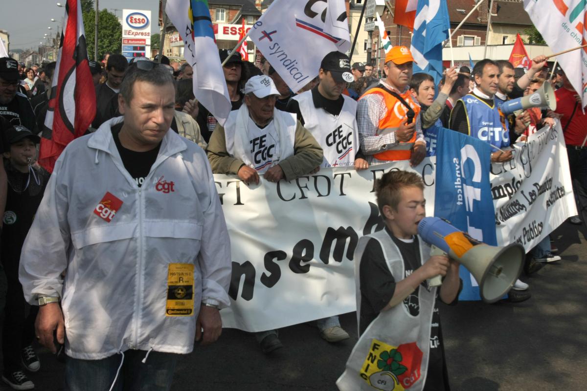 tête de la manifestation