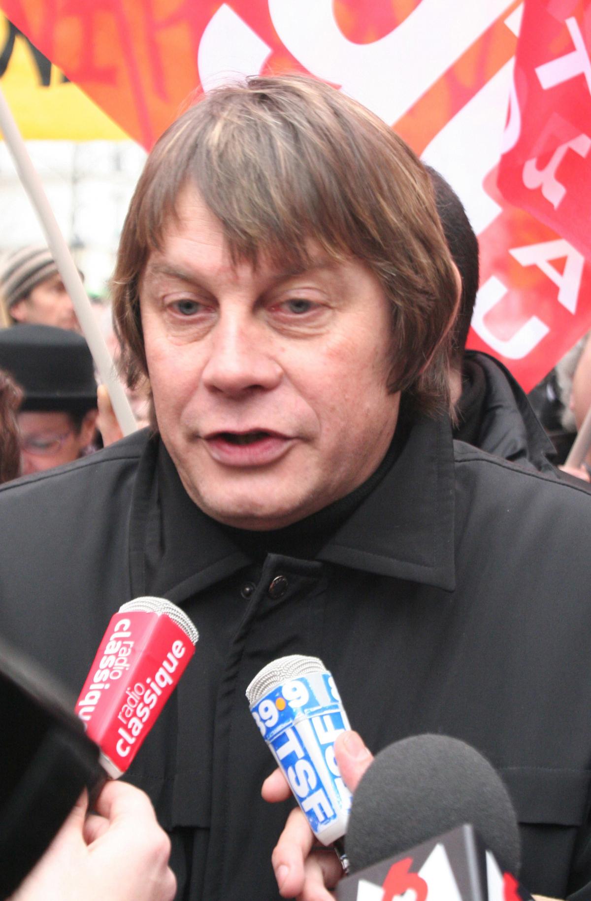 Bernard THIBAULT secrétaire général de la CGT