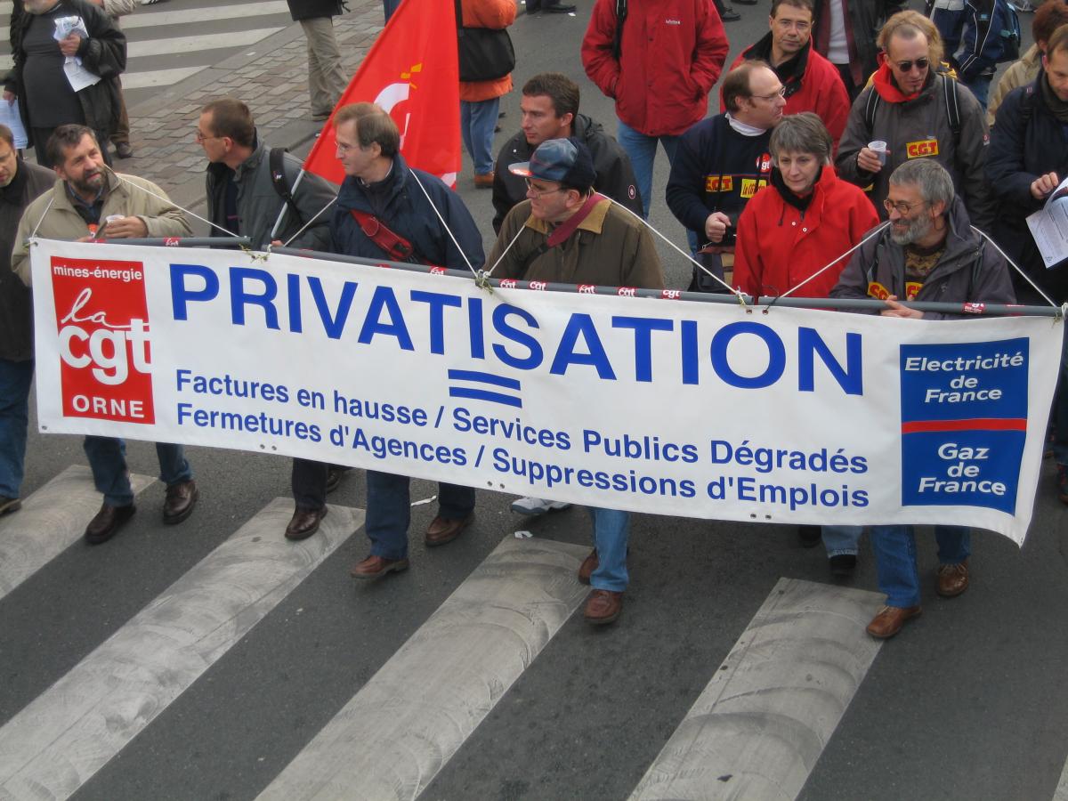 Manifestation en faveur des services publics