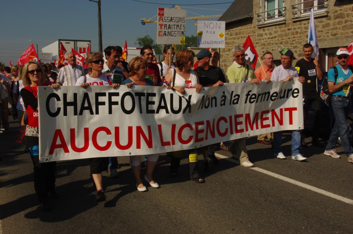 banderole de tete cgt fo