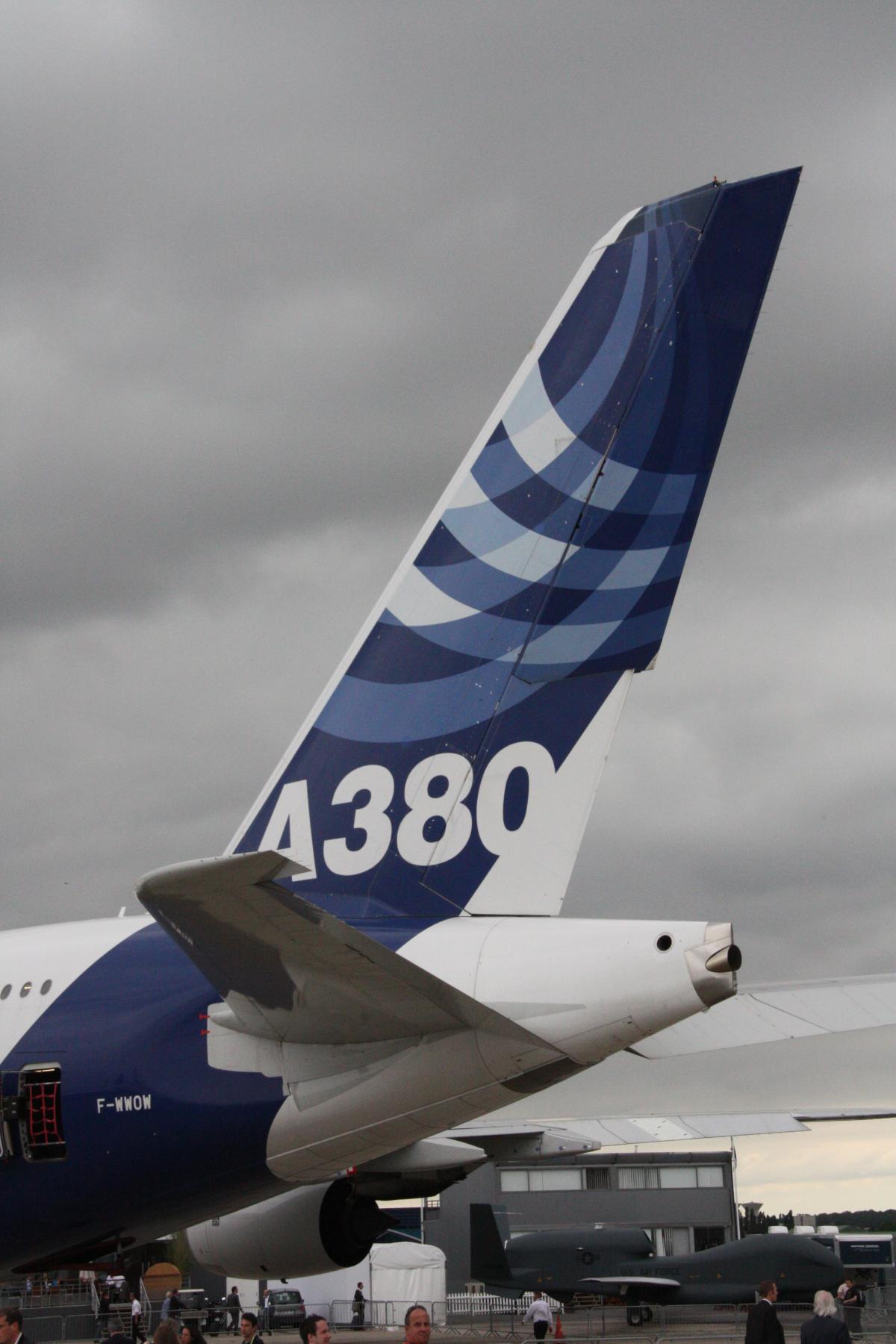 Empennage d'un avion Airbus A380
