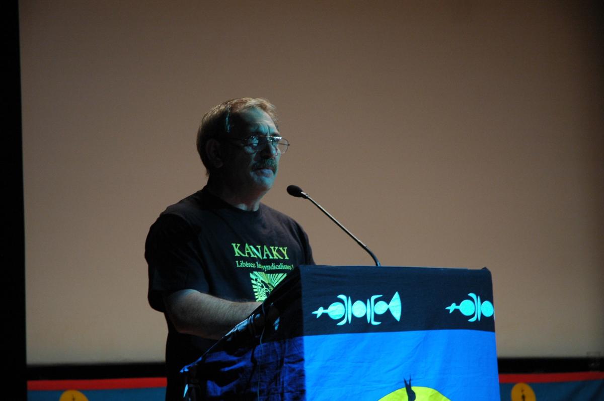 KANAKY Bruno Dalberto Cgt, en solidarité au 7 Syndicalistes de l'USTKE en prison à Nouméa