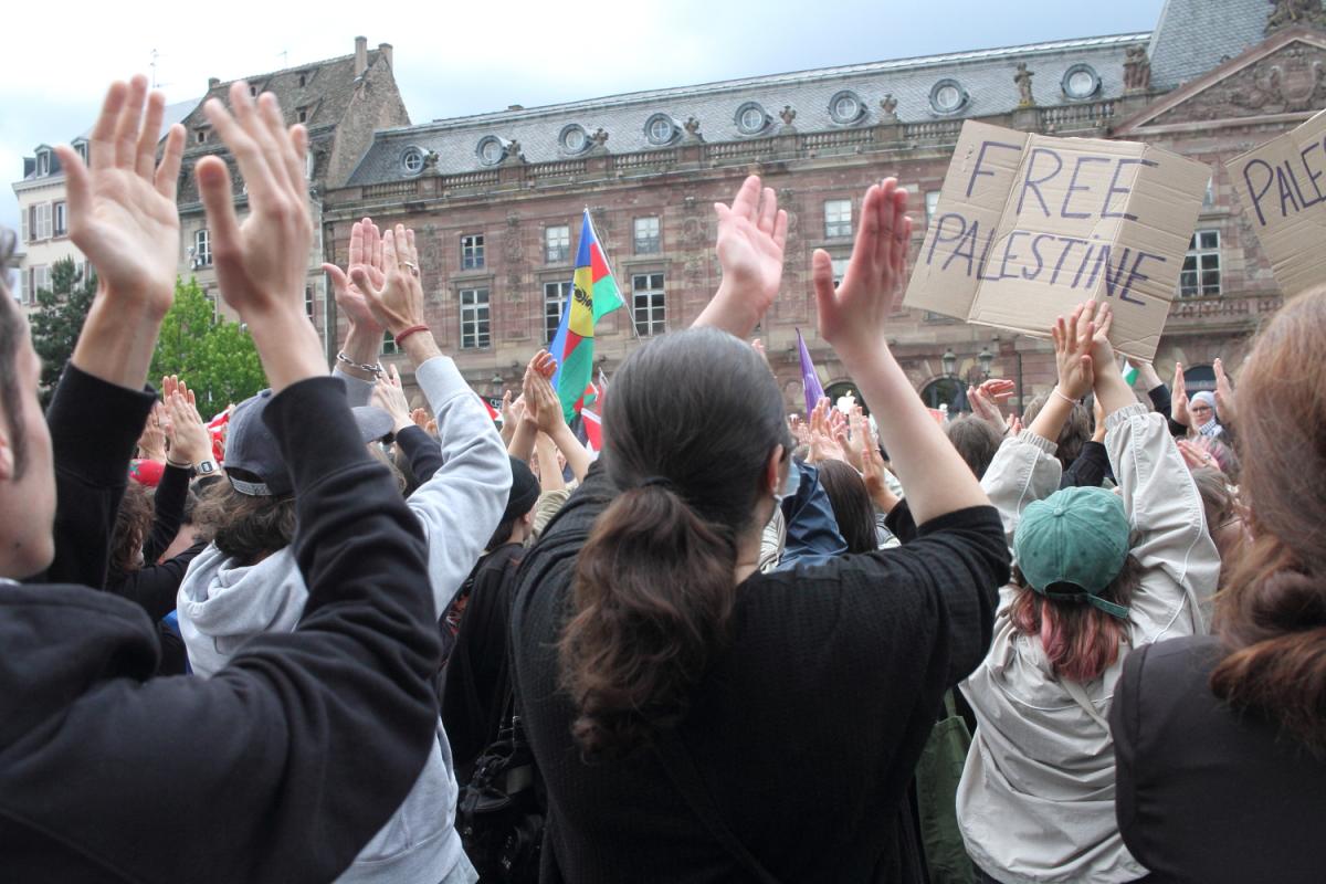 Rassemblement pour dénoncer le crime de l'armée israélienne perpétré à Rafah