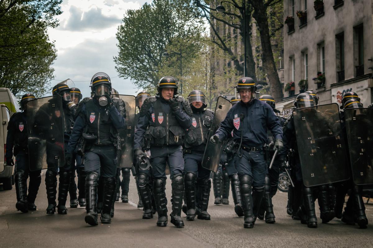FRANCE - SOCIAL - DEMONSTRATION - DOMINIQUE CAFFIN IN ACTION