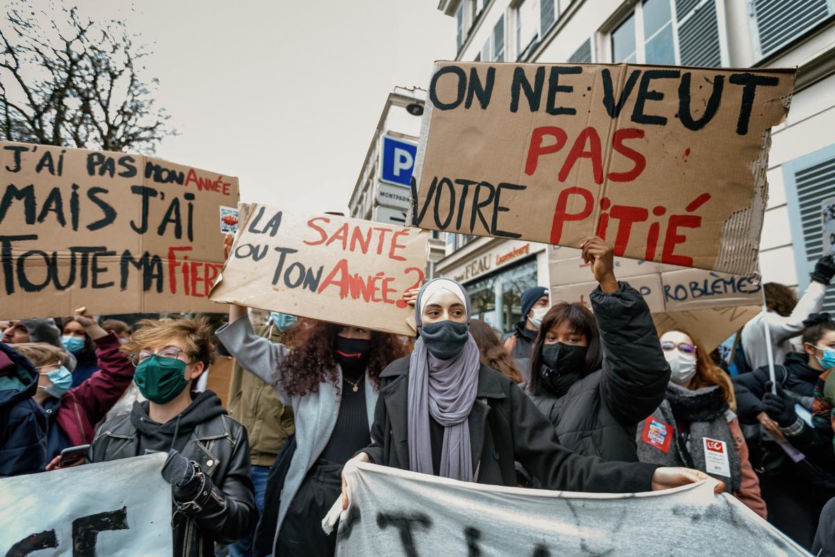 FRANCE - SOCIAL - DEMONSTRATION OF EDUCATION WORKERS AND STUDENTS