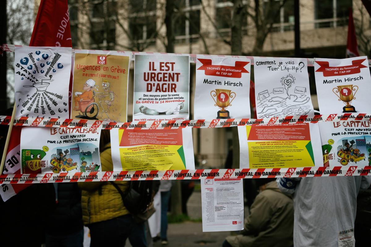 FRANCE - SOCIAL - DEMONSTRATION - GATHERING OF HEALTH WORKERS