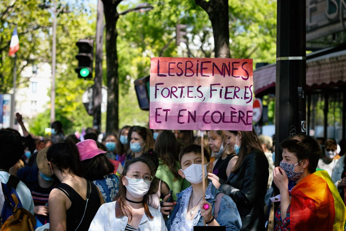 FRANCE - SOCIAL - DEMONSTRATION - LESBIAN MARCH FOR ART FOR ALL