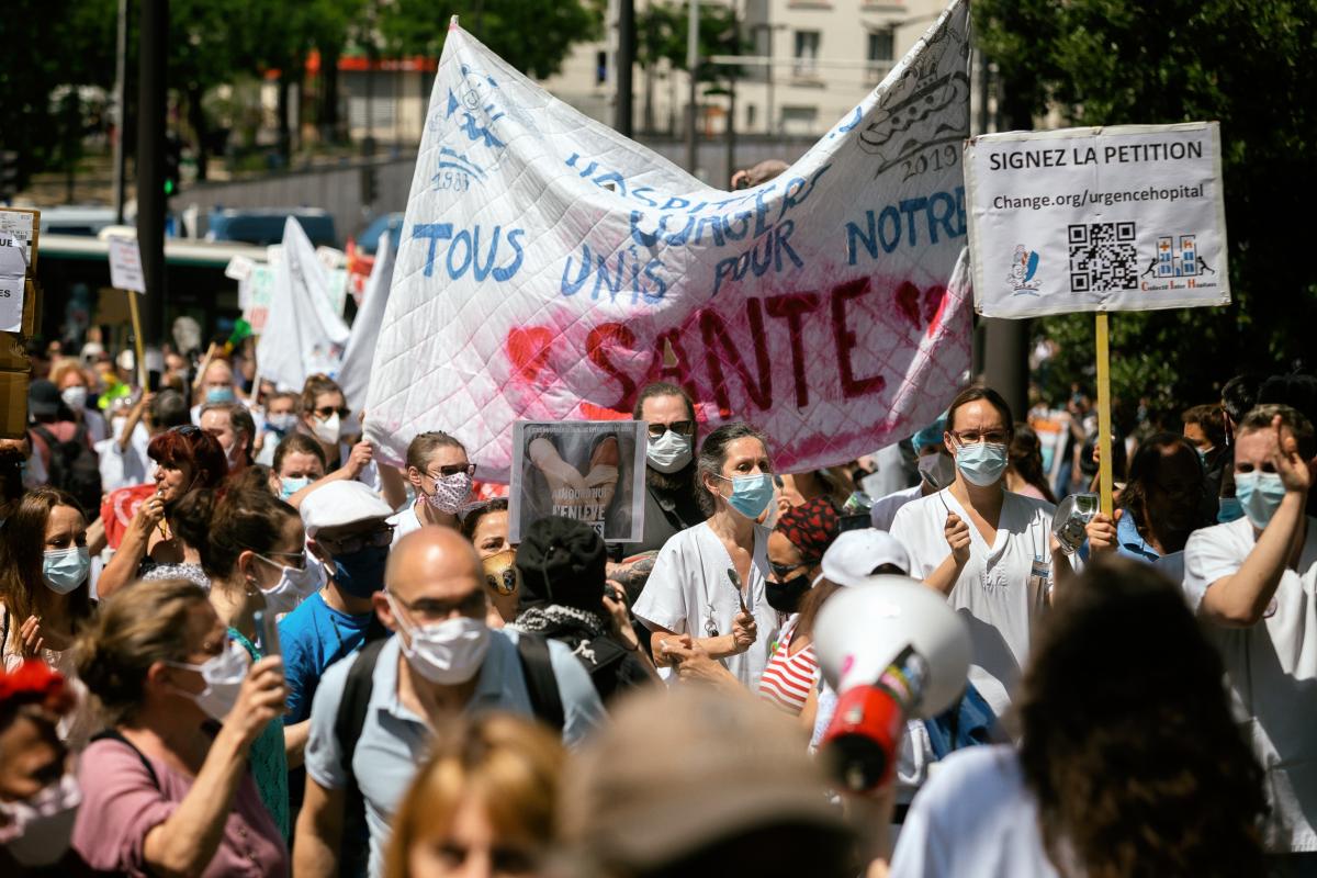 FRANCE - SOCIAL - DEMONSTRATION - RALLY IN SUPPORT OF HEALTH WORKERS