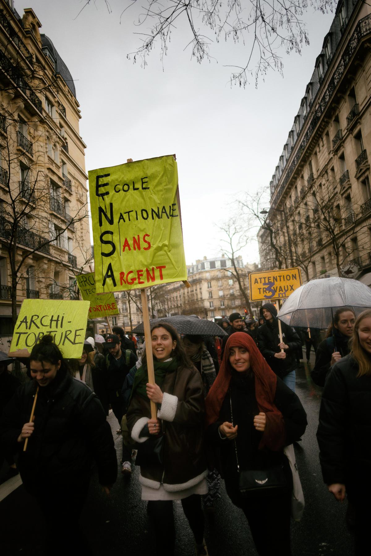 FRANCE - POLITICS - SOCIAL - DEMO - UNIVERSITY'S DEMONSTATION AGAINST PENSION REFORM AND LPPRS LAW