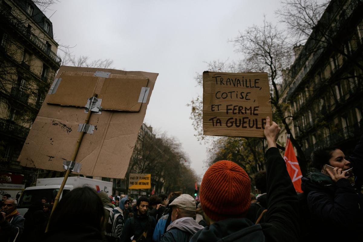 FRANCE - POLITICS - SOCIAL - DEMO - NATIONAL STRIKE AGAINST PENSION REFORM