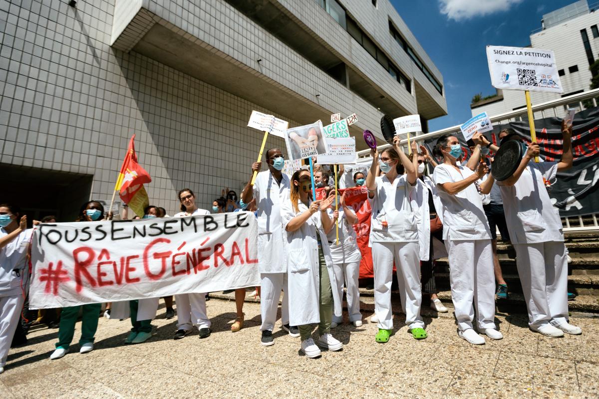 FRANCE - SOCIAL - DEMONSTRATION - RALLY IN SUPPORT OF HEALTH WORKERS