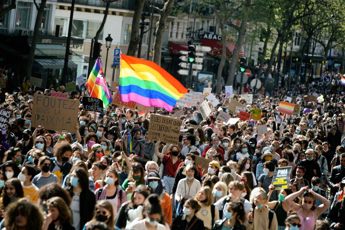 FRANCE - SOCIAL - DEMONSTRATION - LESBIAN MARCH FOR ART FOR ALL