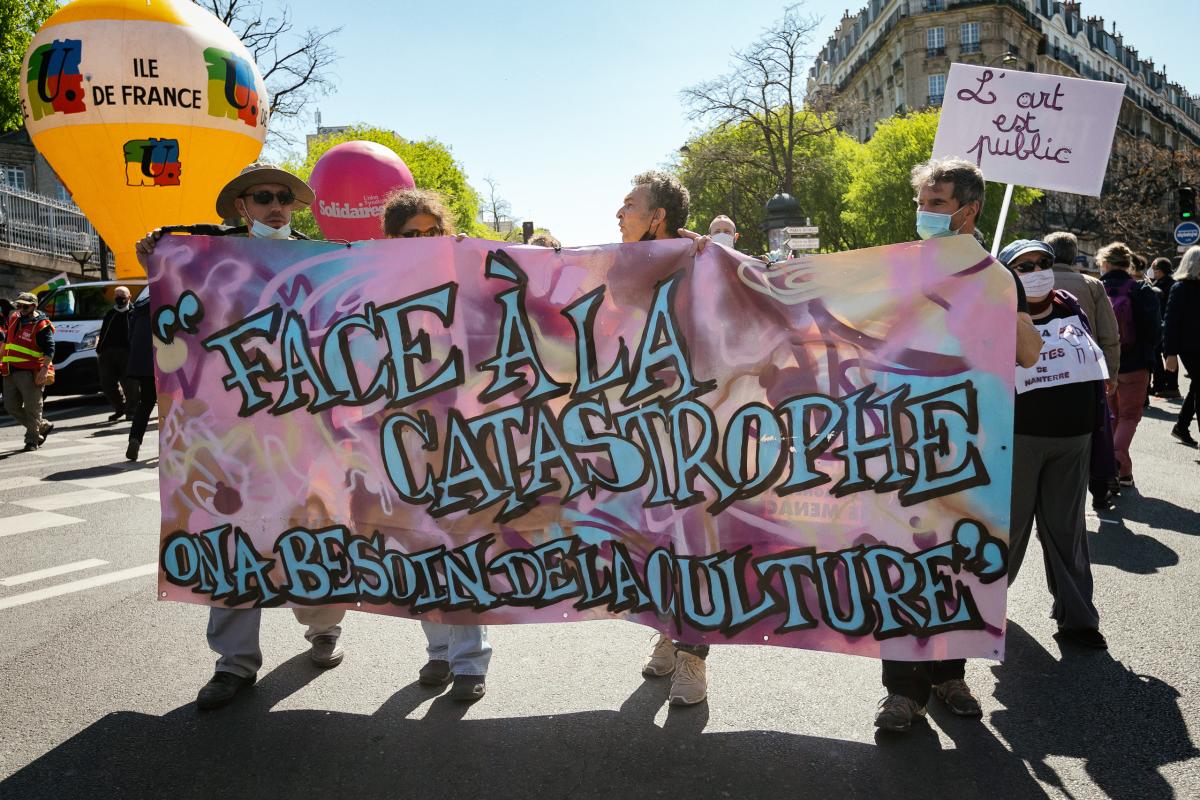 FRANCE - SOCIAL - CULTURE - DEMONSTRATION AGAINST THE REFORM OF UNEMPLOYEMENT INSURANCE