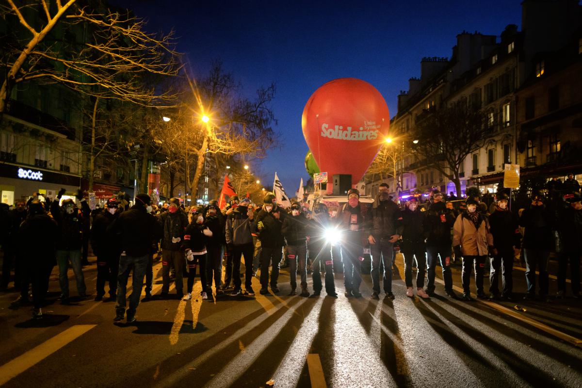 FRANCE - POLITICS - SOCIAL - DEMO - LOCAL DEMONSTRATION AGAINS PENSION REFORM AND ACT 61 OF YELLOW VEST IN PARIS