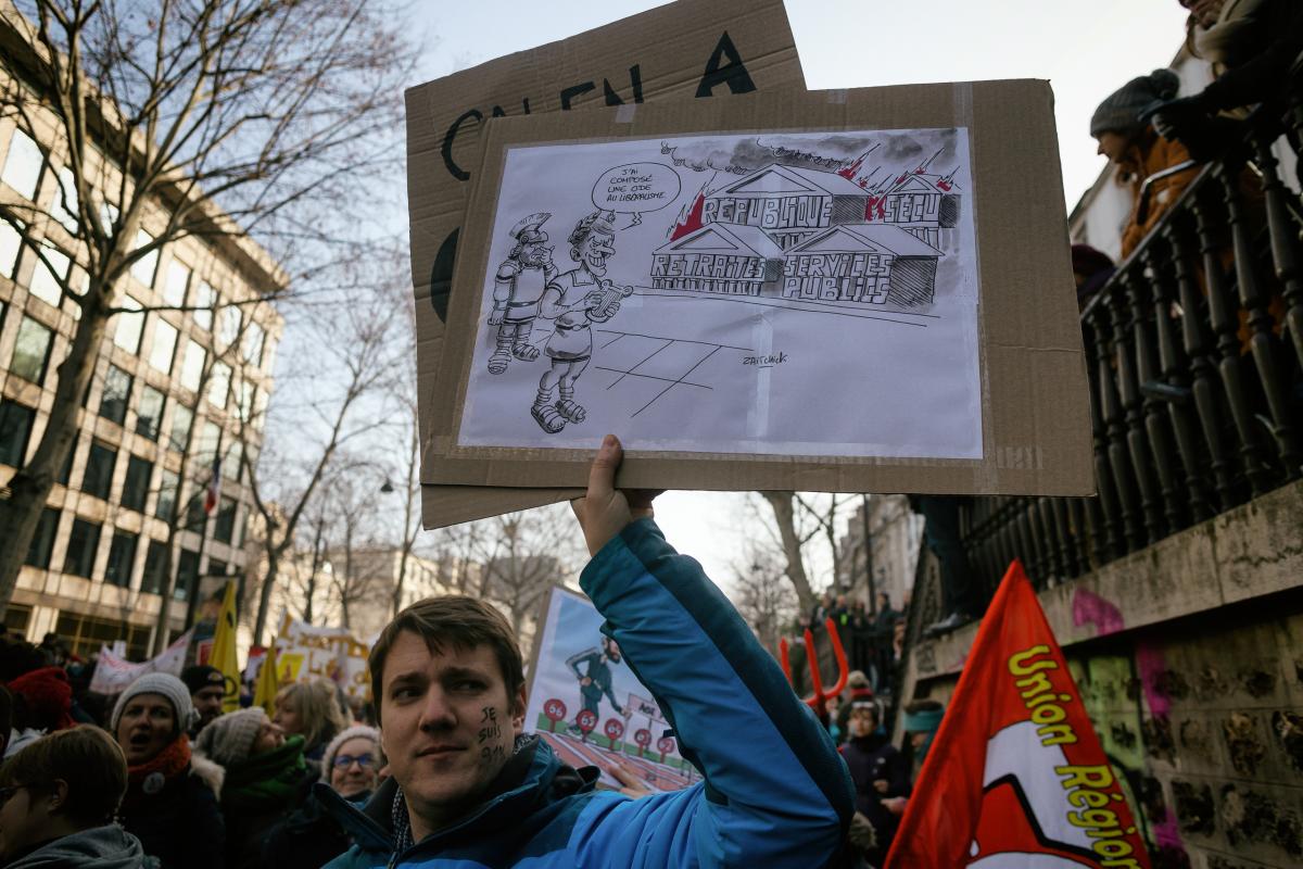 FRANCE - POLITICS - SOCIAL - DEMO - 7TH NATIONAL STRIKE AGAINST PENSION REFORM