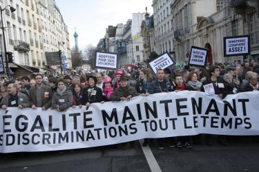tête de la manifestation