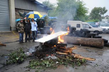 Grève occupation Dépôt de bus PHEBUS Versailles le Chesnay