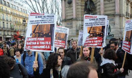 Campagne développée en soutien à notre camarade Gaëtan ainsi qu'aux autres condamnés