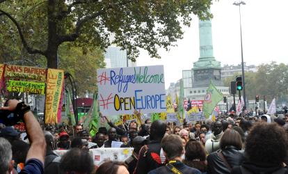 Manifestation Unitaire de Soutien aux Migrants Bastille Paris