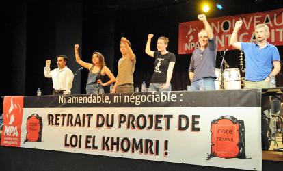 L'internationale à la Fête du Npa Paris 07 mai 2016
