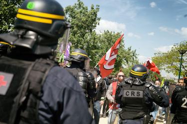 La manifestation sauvage est nassée