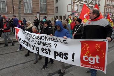 Manifestation contre la réforme des retraites à Strasbourg du 7 mars