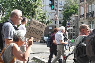 Manifestation de soutien au soulèvement des quartiers populaires à Strasbourg