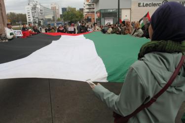 Manifestation pour un cessez-le-feu immédiat à Gaza et une halte au massacre