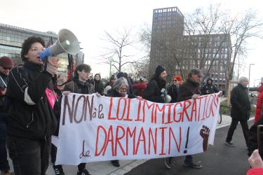 Manifestation conjointe contre la loi Darmanin et de soutien à la Palestine