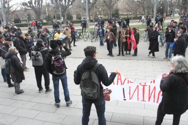 Manifestation contre la loi Darmanin et prise de parole de soutien pour dénoncer la répression en Iran