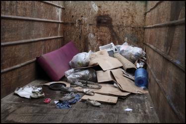 Evacuation du camp des migrantEs par la préfecture de Strasbourg.