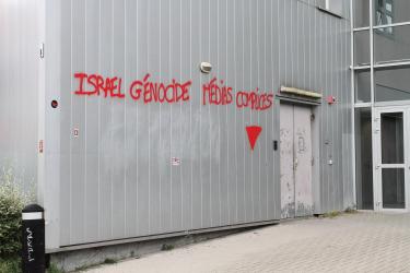 Manifestation pour commémorer  la  Nakhba et répression policière