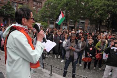 Rassemblement pour dénoncer le crime de l'armée israélienne perpétré à Rafah