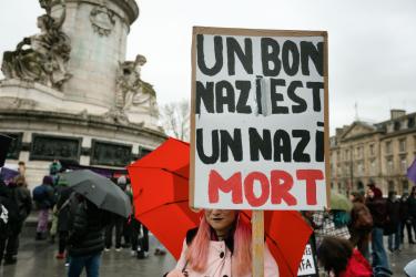 FRANCE - SOCIAL - FEMINIST DEMONSTRATION AGAINST FAR RIGHT