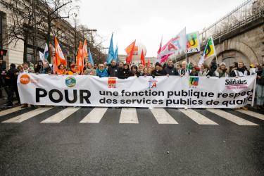 FRANCE - SOCIAL - DEMONSTRATION BY PUBLIC SERVICE WORKERS