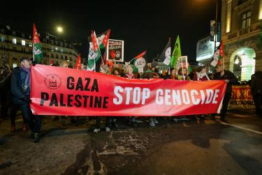 FRANCE - SOCIAL - DEMONSTRATION AGAINST THE GALA "ISRAEL IS FOREVER"