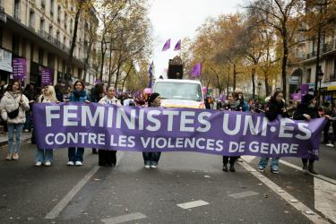 FRANCE - SOCIAL - DEMONSTRATION AGAINST VIOLENCE TOWARDS WOMEN