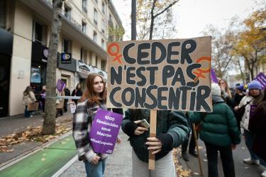 FRANCE - SOCIAL - DEMONSTRATION AGAINST VIOLENCE TOWARDS WOMEN