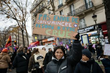 FRANCE - SOCIAL - DEMONSTRATION AGAINST VIOLENCE TOWARDS WOMEN