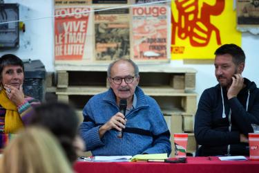 FRANCE - POLITICS - FRANCE - NOS VIES LEURS PROFITS DEBATE ABOUR POPULAR FRONT