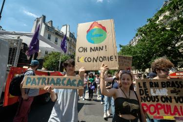 FRANCE - SOCIAL - FEMINIST DEMONSTRATION AGAINST FAR RIGHT