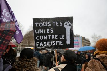 FRANCE - SOCIAL - FEMINIST DEMONSTRATION AGAINST FAR RIGHT