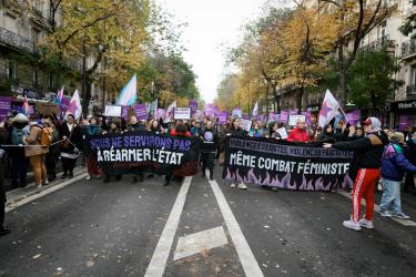 FRANCE - SOCIAL - DEMONSTRATION AGAINST VIOLENCE TOWARDS WOMEN